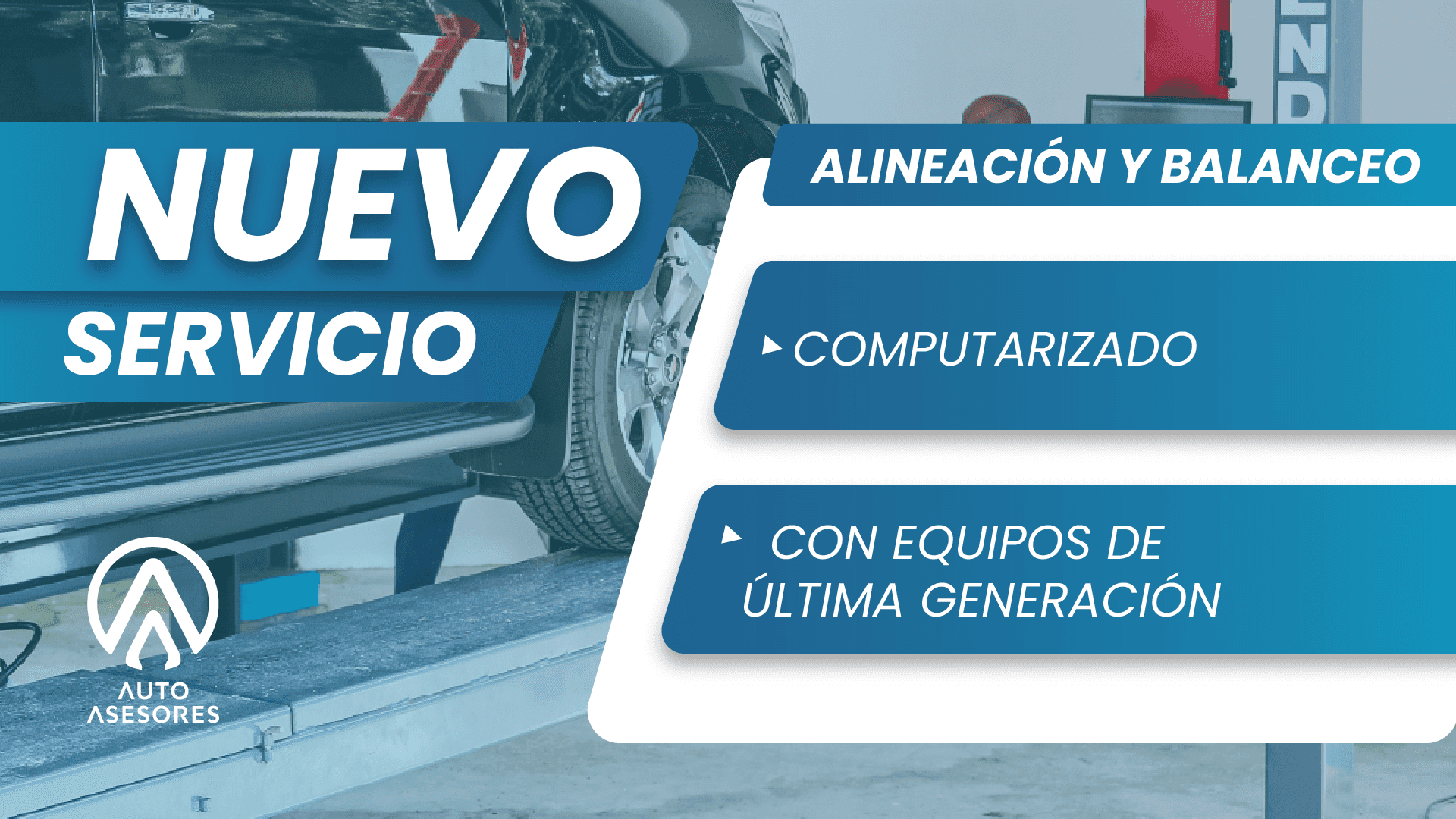 Alineación y balanceo en Auto Asesores